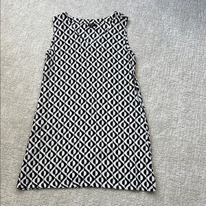 Darling geometric a-line cotton dress.